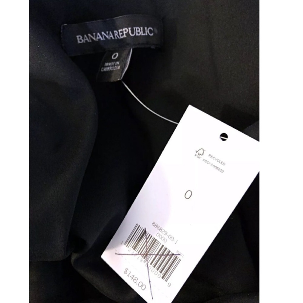 Banana Republic Black Velvet Cropped Jumpsuit - Picture 8 of 8